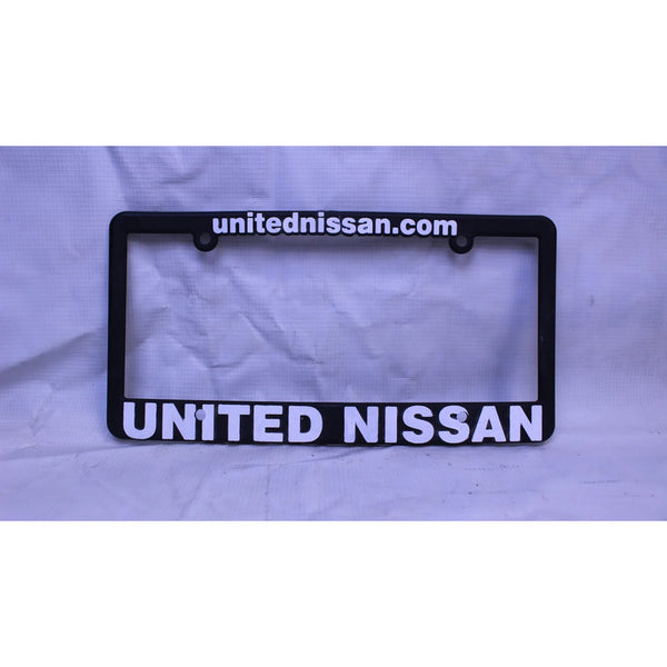 Porta Placas Nissan Gris Versa March Sentra 2012-2019 Negro