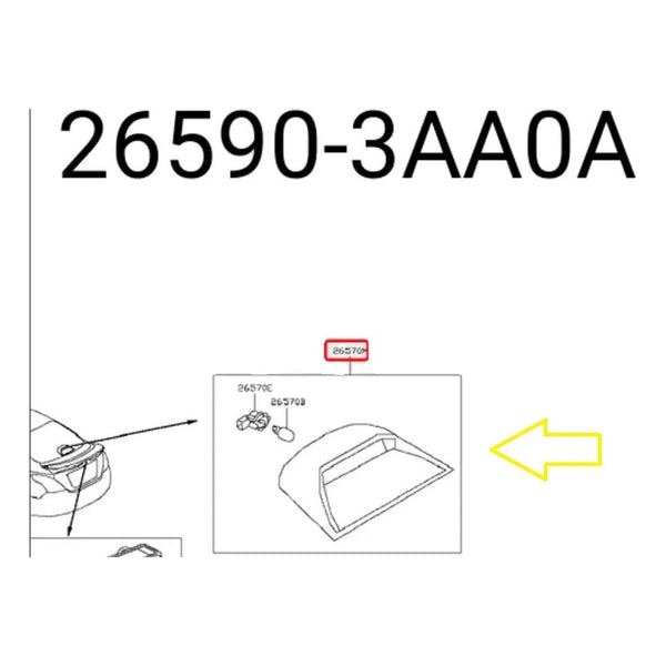 Luz Stop Trasera Nissan Versa 2012-2019